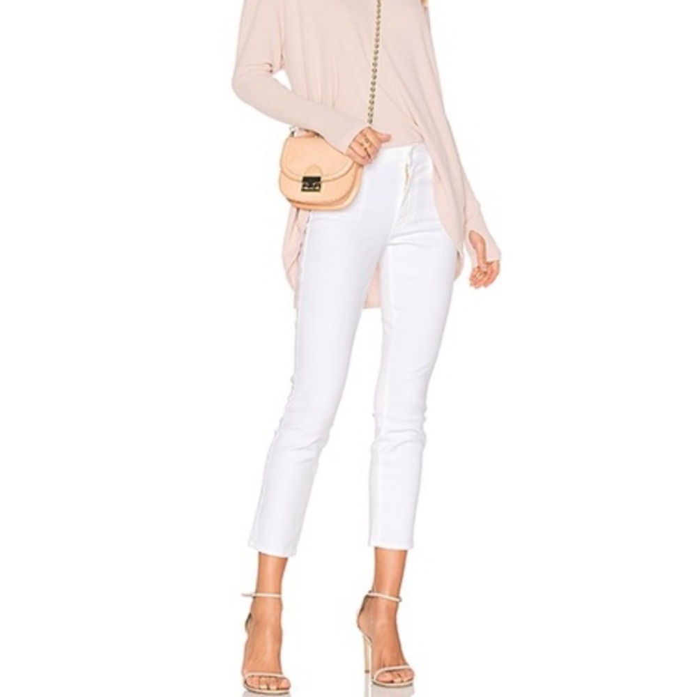 MOTHER the looker crop - glass slipper - white - 24